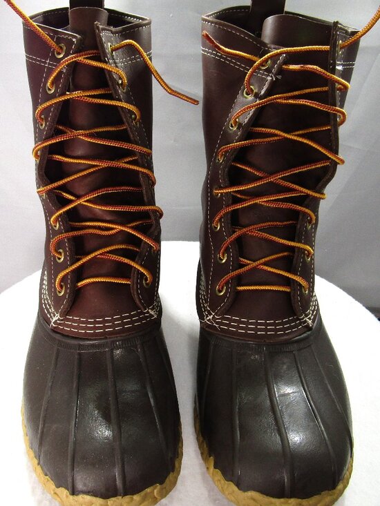 NWB LL Bean Bean Boots Brown Leather 10 100285 main image 10
